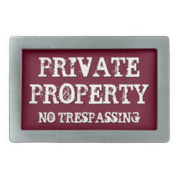Fun Private Property Funny Groom Mens Belt Buckle