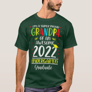 Fun Proud Grandpa Of An Awesome Kindergarten 2022 T-Shirt