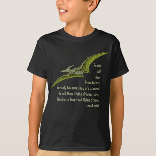 Fun Pterodactyl Dragon Dinosaur T_Shirt