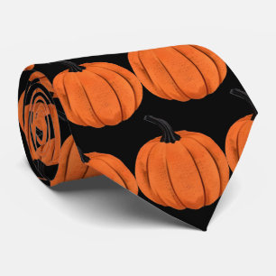 Fun Pumpkin Design Tie for Halloween