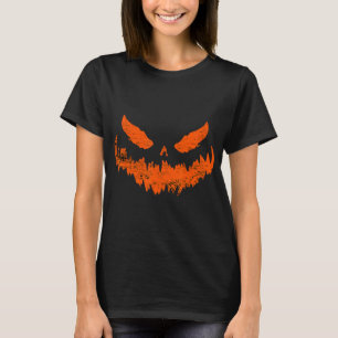 Fun Pumpkin Jack O Lantern Scary Pumpkin Face Hall T-Shirt