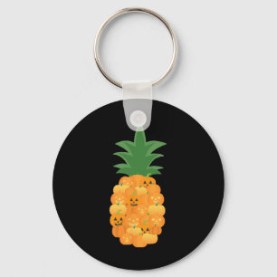 Fun Pumpkin Party Costume For Pineapple Lover Keychain