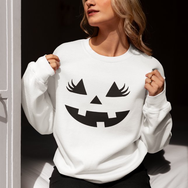 Fun Pumpkin Smile Halloween Gift Sweatshirt (Creator Uploaded)