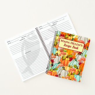Fun Pumpkins Mushrooms And Fall Leaves Recipe Book