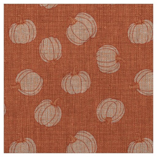 Fun Pumpkins  Pattern Fabric