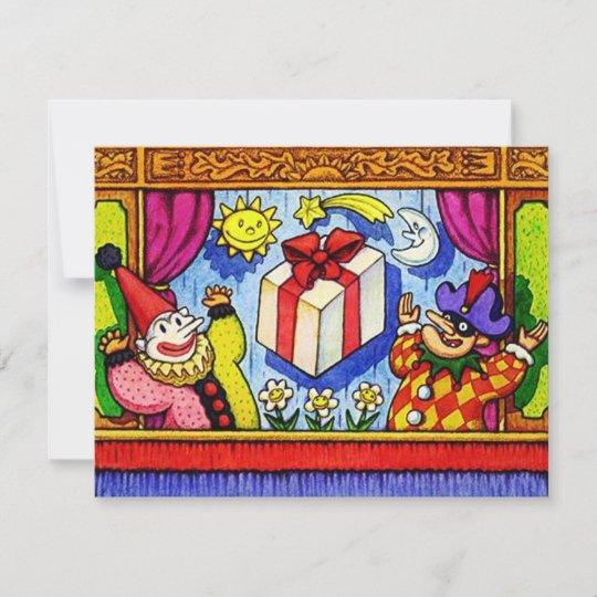 FUN PUPPET PARTY THEME BIRTHDAY INVITE INVITATION | Zazzle.com