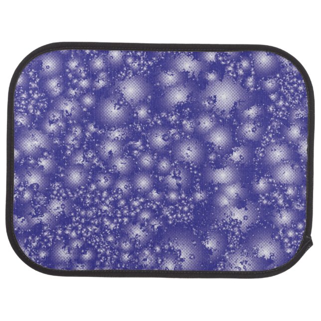 Fun PURPLE Abstract Ink Super Splash pattern Car Floor Mat (Rear)