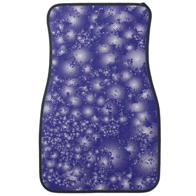 Fun PURPLE Abstract Ink Super Splash pattern Car Mat (Front)