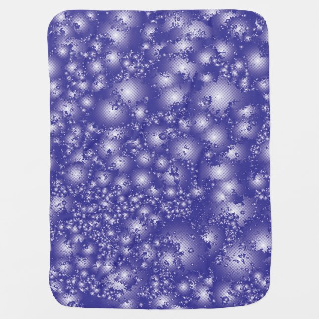 Fun PURPLE Abstract Ink Super Splash pattern Swaddle Blanket (Front)