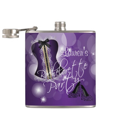 Fun Purple Bachelorette Party Flask