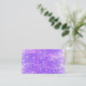 Fun Purple Faux Sparkly Sequins Business Card (Standing Front)