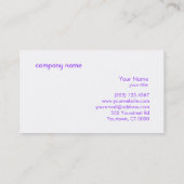 Fun Purple Faux Sparkly Sequins Business Card (Back)