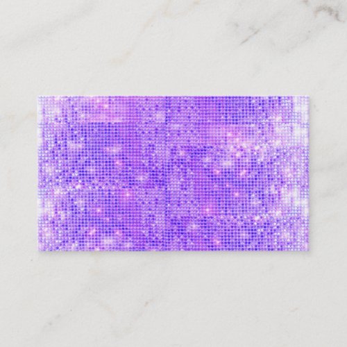 Purple Sparkly Sequins Business Card