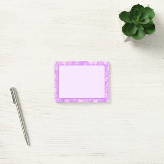 Fun Purple Flower-Themed Post It Notes