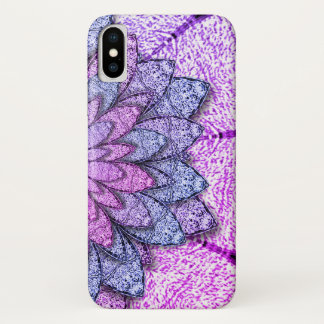 Fun Purple Flowers iPhone X Case