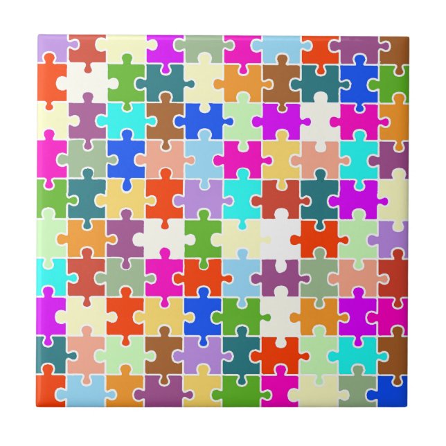Fun Puzzle Ceramic Tile (Front)