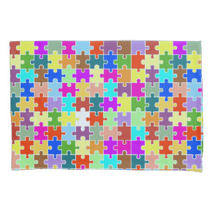 Fun Puzzle Pillow Case