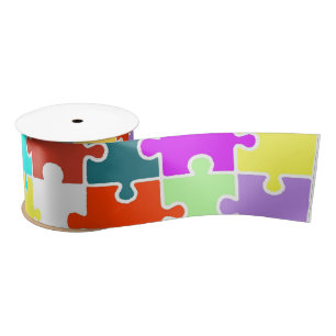 Fun Puzzle Satin Ribbon