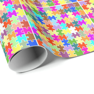 Fun Puzzle Wrapping Paper