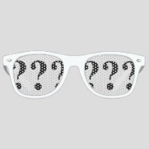 Fun Question-Mark Party Retro Sunglasses