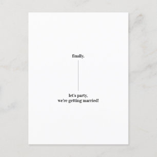 Fun Quirky Design Save the Date Wedding Update Postcard