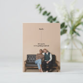 Fun Quirky Design Save the Date Wedding Update Postcard (Standing Front)