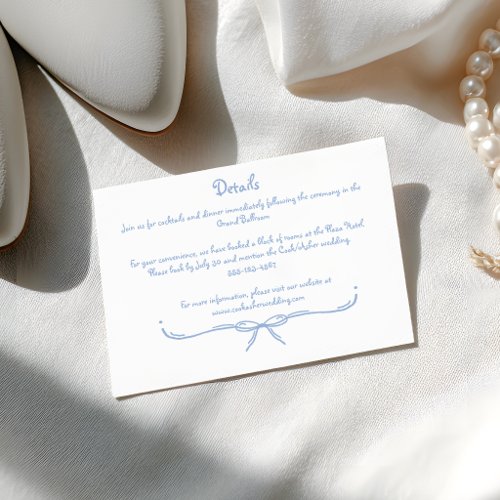 Fun Quirky Hand Drawn Doodle Wedding Enclosure Card