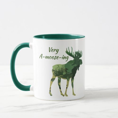 Fun Quote Find this Amoosing Moose  Mug