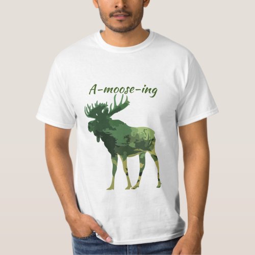 Fun Quote Find this Amoosing Moose T_Shirt