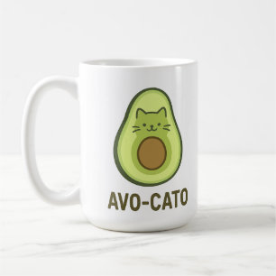 Fun Quote Saying Avo Cato Humor Cat Avocado  Coffee Mug