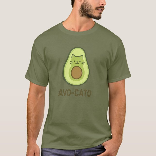 Fun Quote Saying Avo Cato Humor Cat Avocado  T-Shirt (Front)