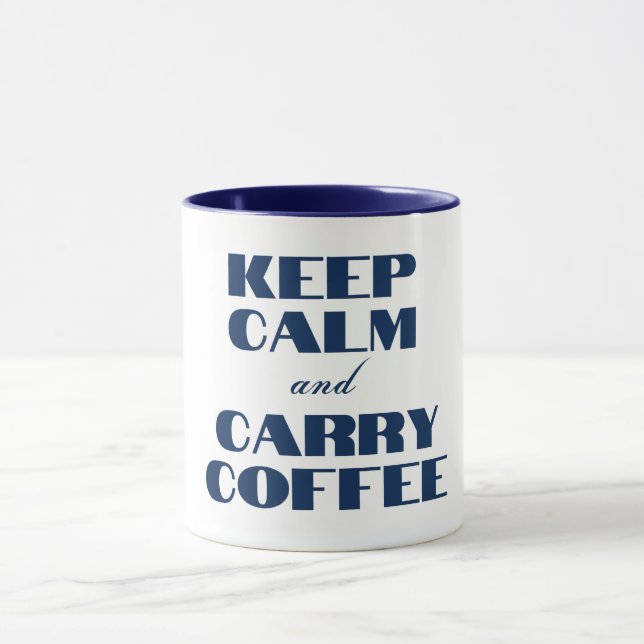 Fun Quote Two-Tone Coffee Mug (Center)