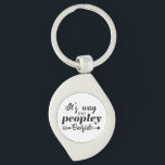 Fun Quote Way Too Peopley Outside Acrylic Keychain<br><div class="desc">Design features the funny fun quote "It's Way Too Peopley Outside" in a modern topography script.  Great gift idea for all occasions.</div>