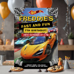 Fun Race Car Birthday Party Invitation