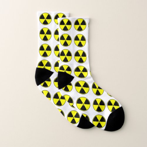 Fun Radiation Symbol Socks
