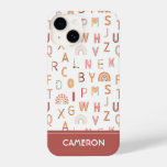 Fun Rainbow Alphabet Pattern iPhone 14 Case