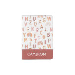 Fun Rainbow Alphabet Pattern Passport Holder