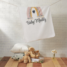 Fun Rainbow Cozy Baby Blanket