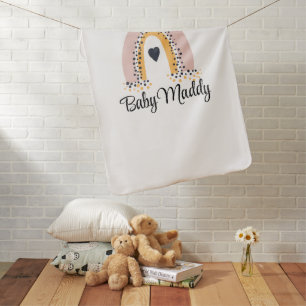 Fun Rainbow Cozy Baby Blanket