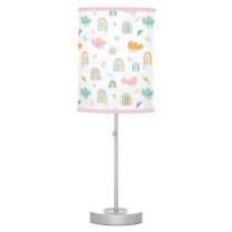 Fun Rainbow & Rain Cloud Pattern Table Lamp