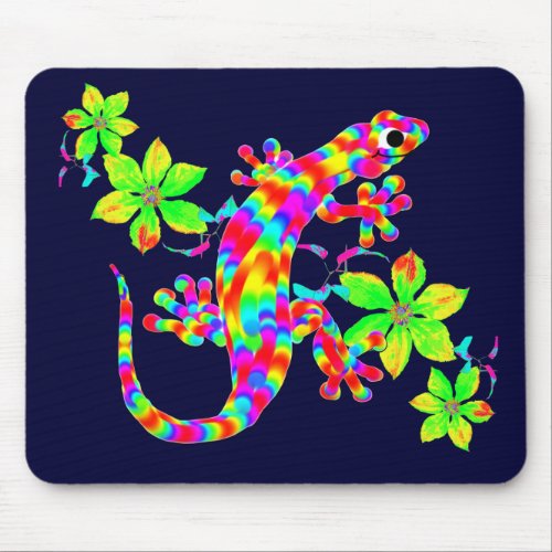 Fun Rainbow Salamander Mousepad