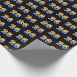 [ Thumbnail: Fun Rainbow Spectrum Pattern "26" Event Number Wrapping Paper ]