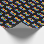 [ Thumbnail: Fun Rainbow Spectrum Pattern "38" Event Number Wrapping Paper ]