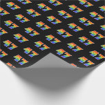 [ Thumbnail: Fun Rainbow Spectrum Pattern "47" Event Number Wrapping Paper ]