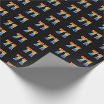 [ Thumbnail: Fun Rainbow Spectrum Pattern "71" Event Number Wrapping Paper ]