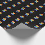 [ Thumbnail: Fun Rainbow Spectrum Pattern "8" Event Number Wrapping Paper ]