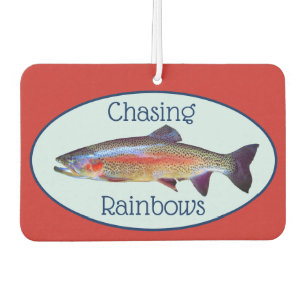 Fun Rainbow Trout "Chasing Rainbows" Air Freshener