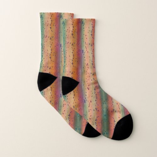 Fun Rainbow Trout Speckled Pattern Fishermens Socks