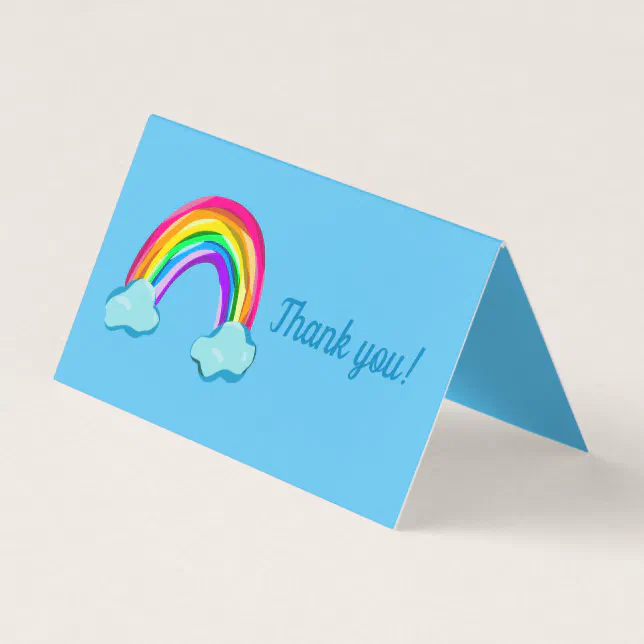 Fun Rainbow Wedding Thank You Cards Zazzle