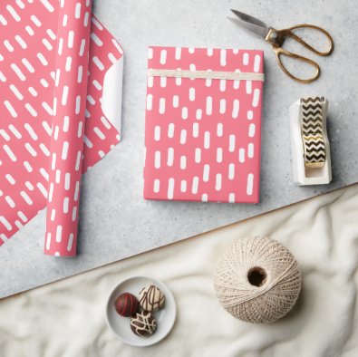 Fun Raspberry Pink Abstract Pattern